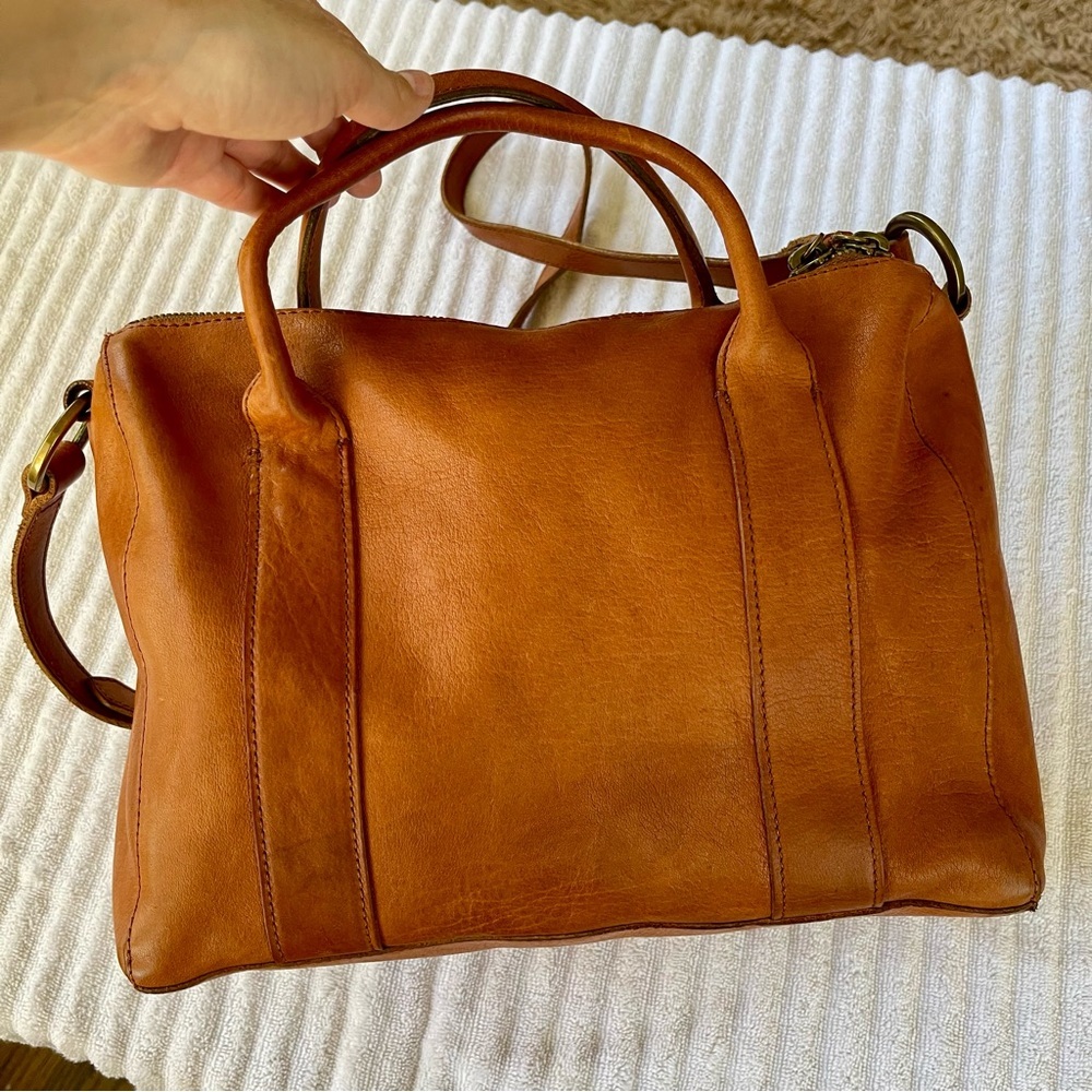 Madewell Tan Leather Satchel Bag - Picture 5 of 10